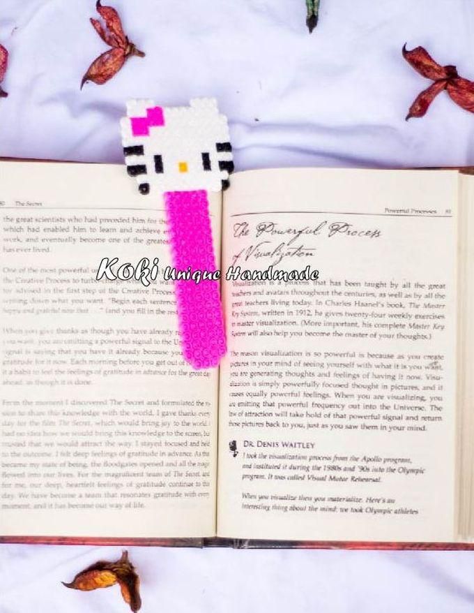 Koki Unique Handmade Kitty Bookmark - Pink