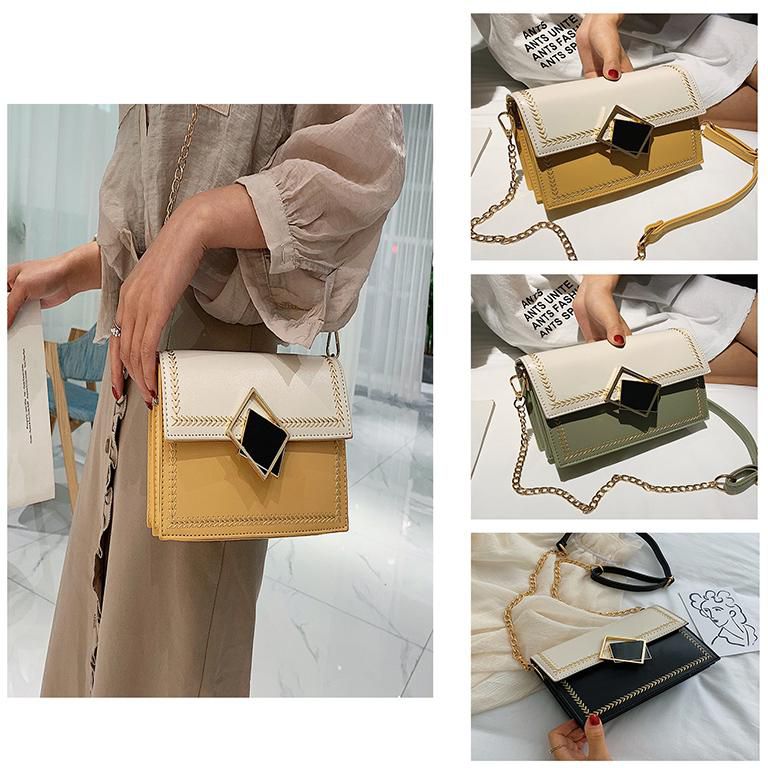 Gdeal Modern Elegant Shoulder Handbag Small Square Bag Women (3 Colors)