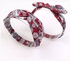 Floral Printed Mom And Me Design Headbands Red/Black/White