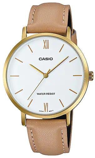 Get Casio LTP-VT01GL-7BUDF Analog Watch for Women - Brown with best offers | Raneen.com