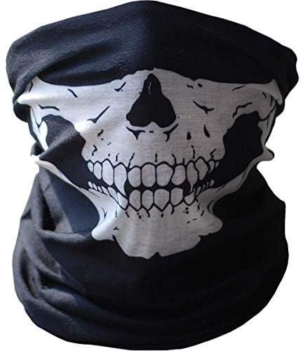 Scarf for head and face Black color printed on skull Item No 706 - 7 - 1