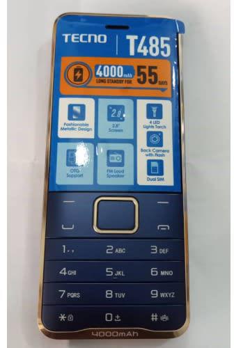 T485 Feature Phone - 2.8" - Dual Sim - 4000mAh - Loud FM Speaker - Deep Blue