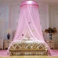 Deals for Less - Bed Canopy Net - Pink Color. Medium Size