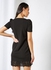 Lace Trimmed Dress Black