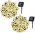2 Packs 200 LED Solar Fairy String Lights Yellow 14x13 centimeter