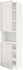 METOD High cab f micro w 2 doors/shelves - white/Ringhult light grey 60x60x220 cm