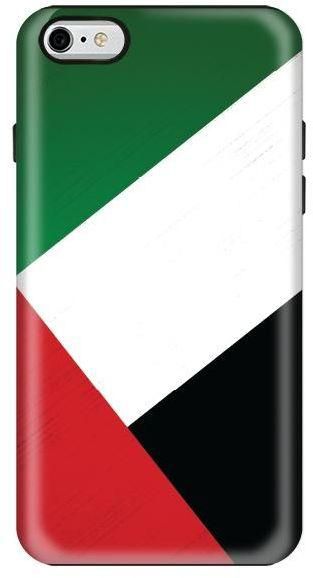 غطاء فاخر بطبقتين وبتصميم متين لامع لهاتف ابل ايفون 6 بلس من ستايليزد - علم الامارات العربية