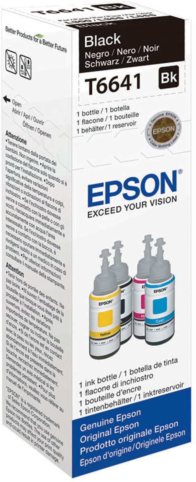 Epson Ink Bottle T6641 Black 70ml
