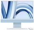 Apple iMac M3 chip with 8‑core CPU & 10‑core GPU 8GB RAM 256GB SSD 24" Desktop English & Arabic Keyboard - Blue