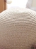 قبعة شاطئ مزينة بفيونكة أبيض حليبي/ وردي