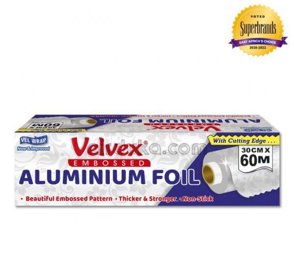 Velvex Embossed Aluminium Foil-30Cm x 60M