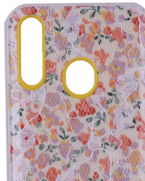 Samsung Galaxy A20S cover - distinctive and wonderful materials - unique model with colorful lace design