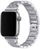Bracelet Watch Strap, Stylish Crystal Studded Metallic Bracelet Replacement Apple Watch Band with Secure Metal Folding Buckle Lock and Link Pin Remover for Women, Apple Watch Series 1/2/3/4/5/6/7 38/40/41mm Silver