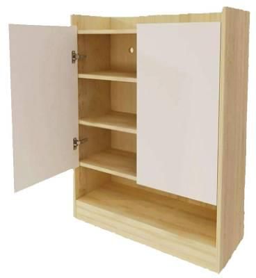 Shoe cabinet, White/wood - SS08