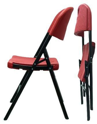 SunBoat Commerce كرسي قابل للطي محمول أحمر اللون ‎-‎‎عبوة من قطعتين