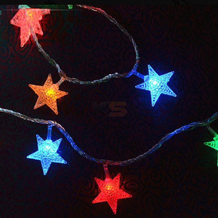Christmas Lighting 2W 5M Frosted pentagram 110V-220V