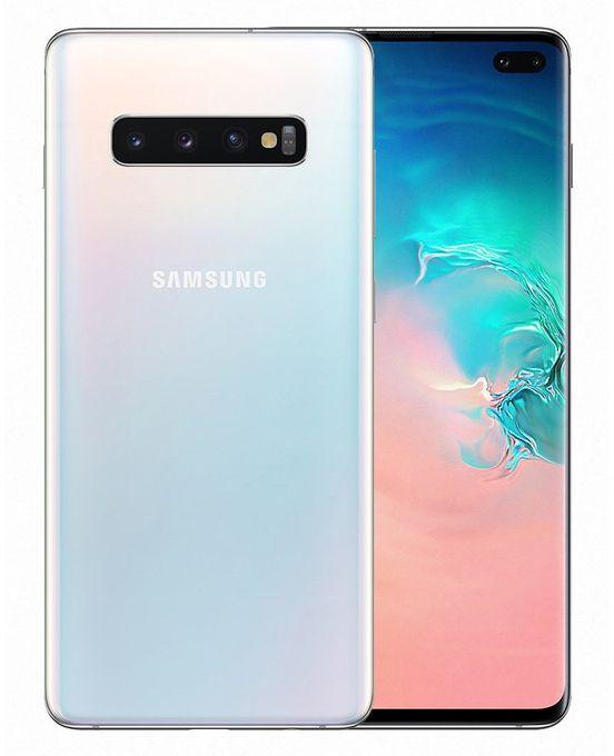 Samsung Galaxy S10+ موبايل 6.4 بوصة - 128 جيجا بايت - أبيض