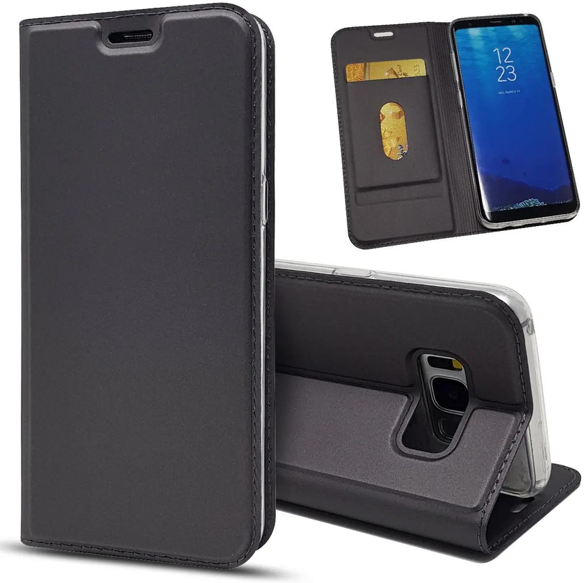 Samsung Galaxy Note 8 Note 9 S7 S8 S9 S10 Plus S10 Lite Cover magnetic shockproof PU protective Case