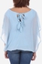 Flared Sleeves Printed Top - Light Blue