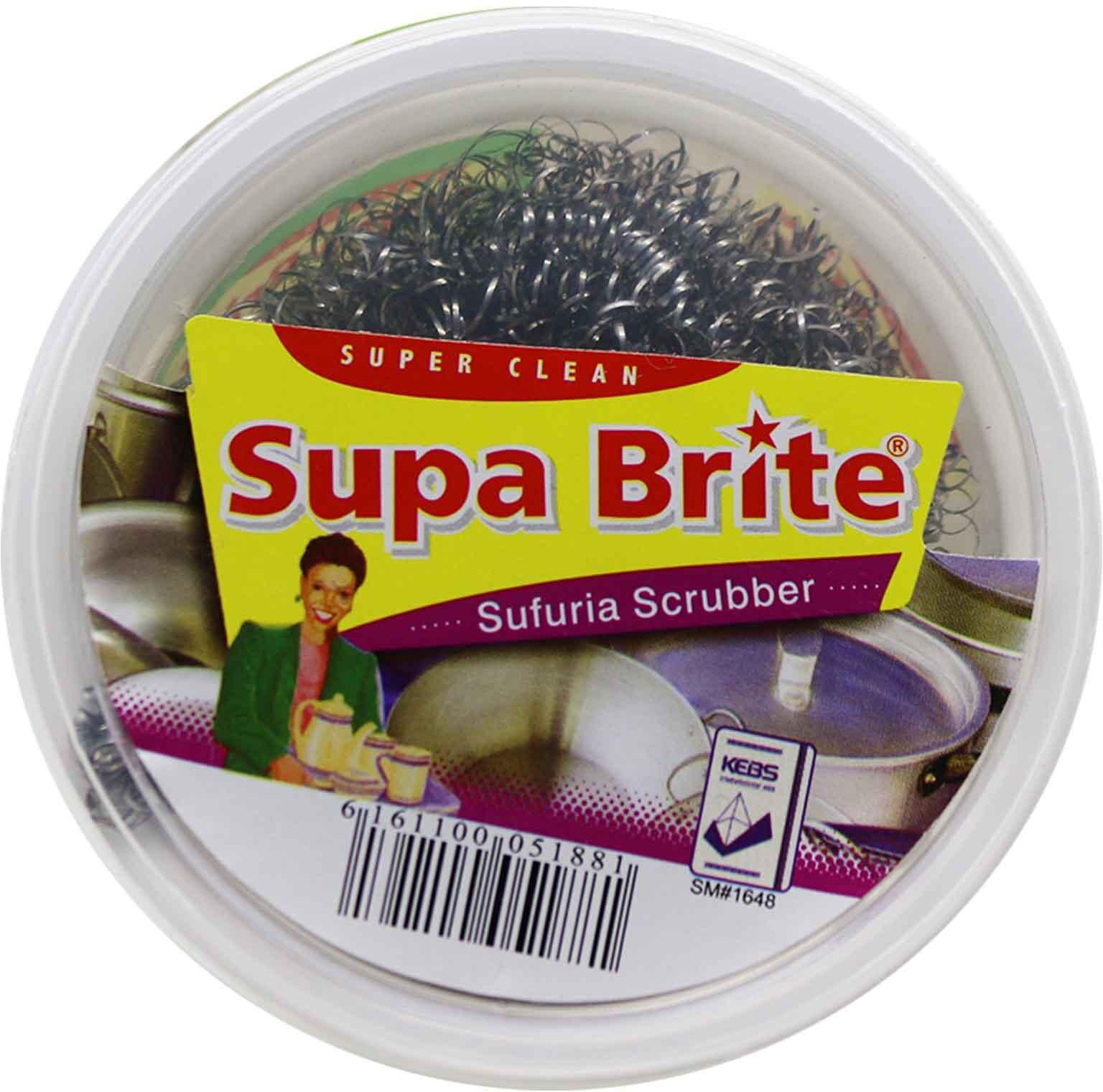 Supa Brite Sufuria Scrubber 1 Piece Silver