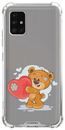 Shockproof Protective Case Cover For Samsung Galaxy A51 5G Teddy Bear Heart