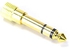 Nanotek Metal 6.35mm Mono Plug to 3.5mm Stereo Jack Adaptor- Gold plated