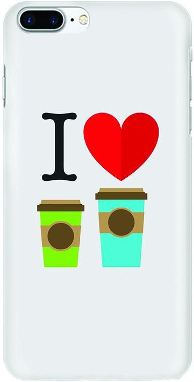 Stylizedd Apple iPhone 7 Plus Slim Snap case cover Matte Finish - I love coffee