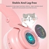 Tititek Light Up Cat Headphones Cat Ear Headphones for Kids, Cute Cat Headphones Wired/Wireless Bluetooth Headset Kids Over Ear Headphones with MIC Support TF Card 3.5mm Audio Jack (Pink)