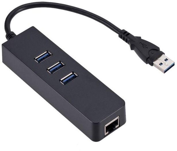 Usb Gigabit Ethernet Adapter 3 Ports 3.0 Hub To Rj45 Lan