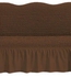غطاء أريكة بنمط فقاعة جذاب بتفاصيل رائعة وتصميم جميل يكفي 3 مقاعد بني 220x100x100سنتيمتر