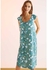 Women's Secret Ruffled Nightgown S Blue Print