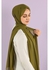 Long Scarf Crepe Solid For Women (khaki Green Color)