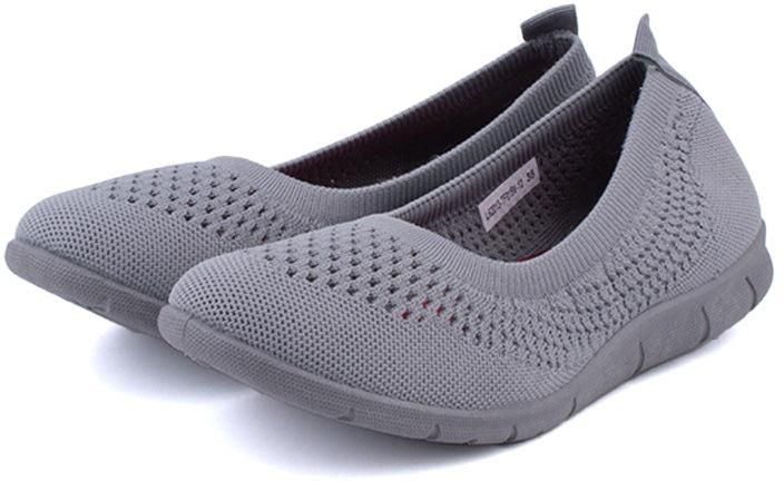 LARRIE Stretchable Casual Comfort Ladies Sneakers - 4 Sizes (Grey)