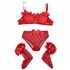Youlya Lingerie For Christmas Consisting Of 3 Pieces In Red Color- From 55 Kg To 95 Kg YOULYA - Code 7090