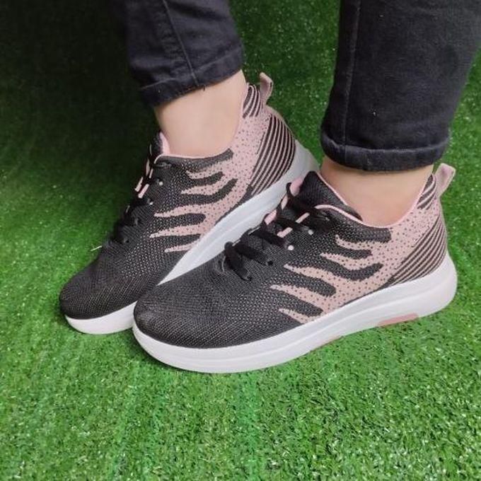 Casual Women Shoes -black_ Pink