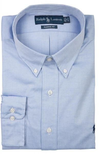 Polo Ralph Lauren Classic Fit Solid Pinpoint Oxford Dress Shirt for Men Light Blue 16 1/2