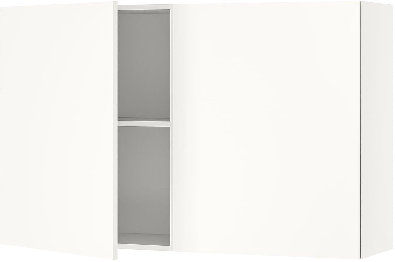 KNOXHULT خزانة حائط مع أبواب - أبيض ‎120x75 سم‏