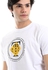 Ted Marchel White Printed Short Sleeves Round Neck T-Shirt