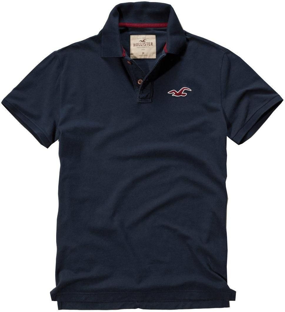 Hollister - Contrast Icon Polo - Men - Navy - L
