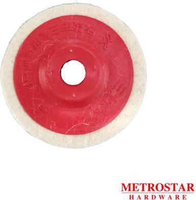 Metrostarhardware Precision Soft Wool Polishing Plate Felt Wheel 4"