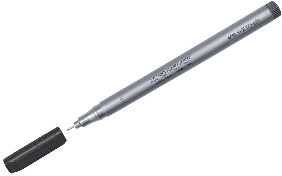 MG قلم سن ريشه 0.2 اسود