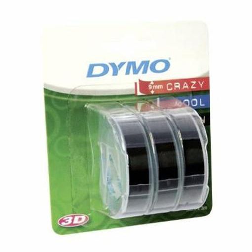 Dymo Embossing Tape Black 3 Pieces Blister 9 mm x 3 m