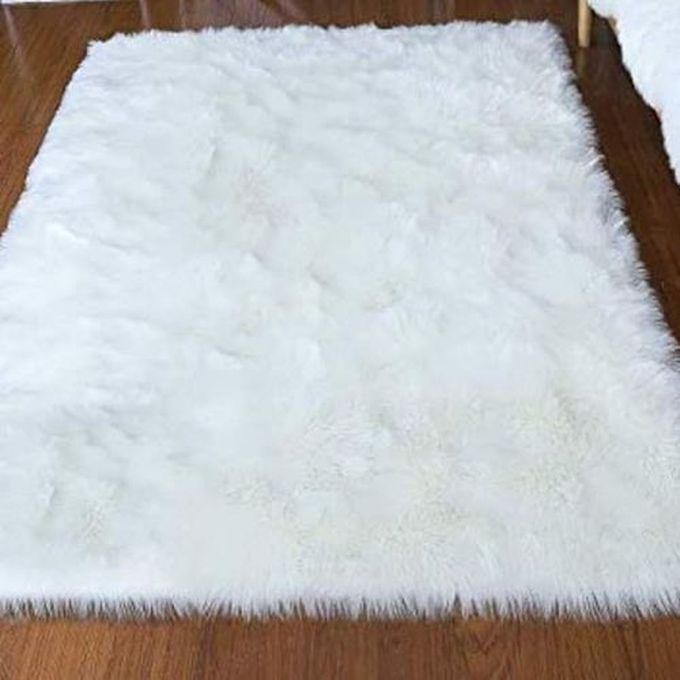 Fur Center Rug(4x6/5x7)ft White