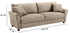 Beech Sofa, Dark Beige Color, Size 200 X 80 X 85 Cm