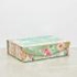 صندوق مستطيلي صغير بطيّة وطبعات زهور من بنش ستوديو