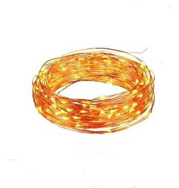 100 LED Copper Decorative Strings Lights Yellow