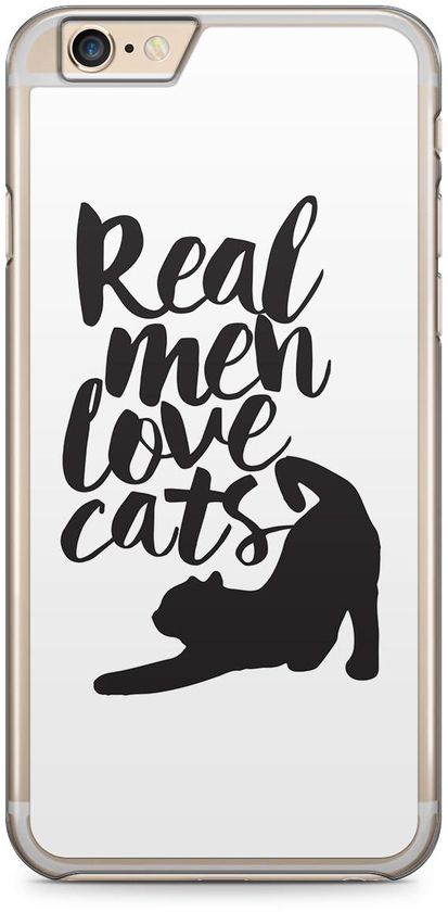 Men love Cats iPhone 6s Case - Transparent Edge - Animal Collection