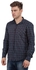 Checkered Slim Fit Shirt -NAVY