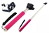 Selfie Monopod Pole with Mobile Holder Clip For Smartphone & Digital Camera SONY NIKON CANON - Pink
