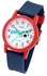 Q&Q Children's Watch With Dark Blue Resin Strap And Red Bezel - V23A-015VY